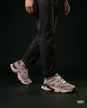 NB 9060 Suede Layered Chunky Runner Mixed 1 Pink Grey Purple