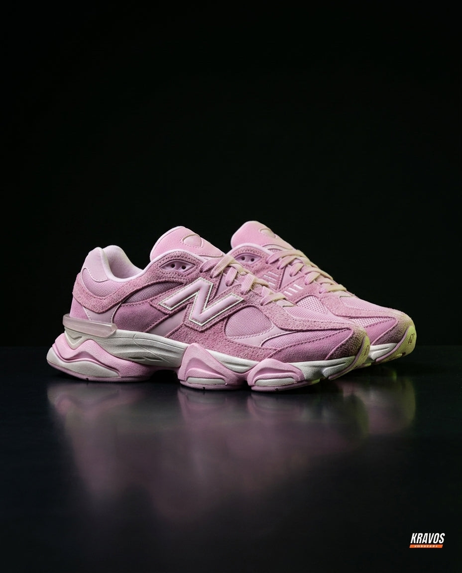 NB 9060 Suede Layered Chunky Runner Mixed 2 Pink White