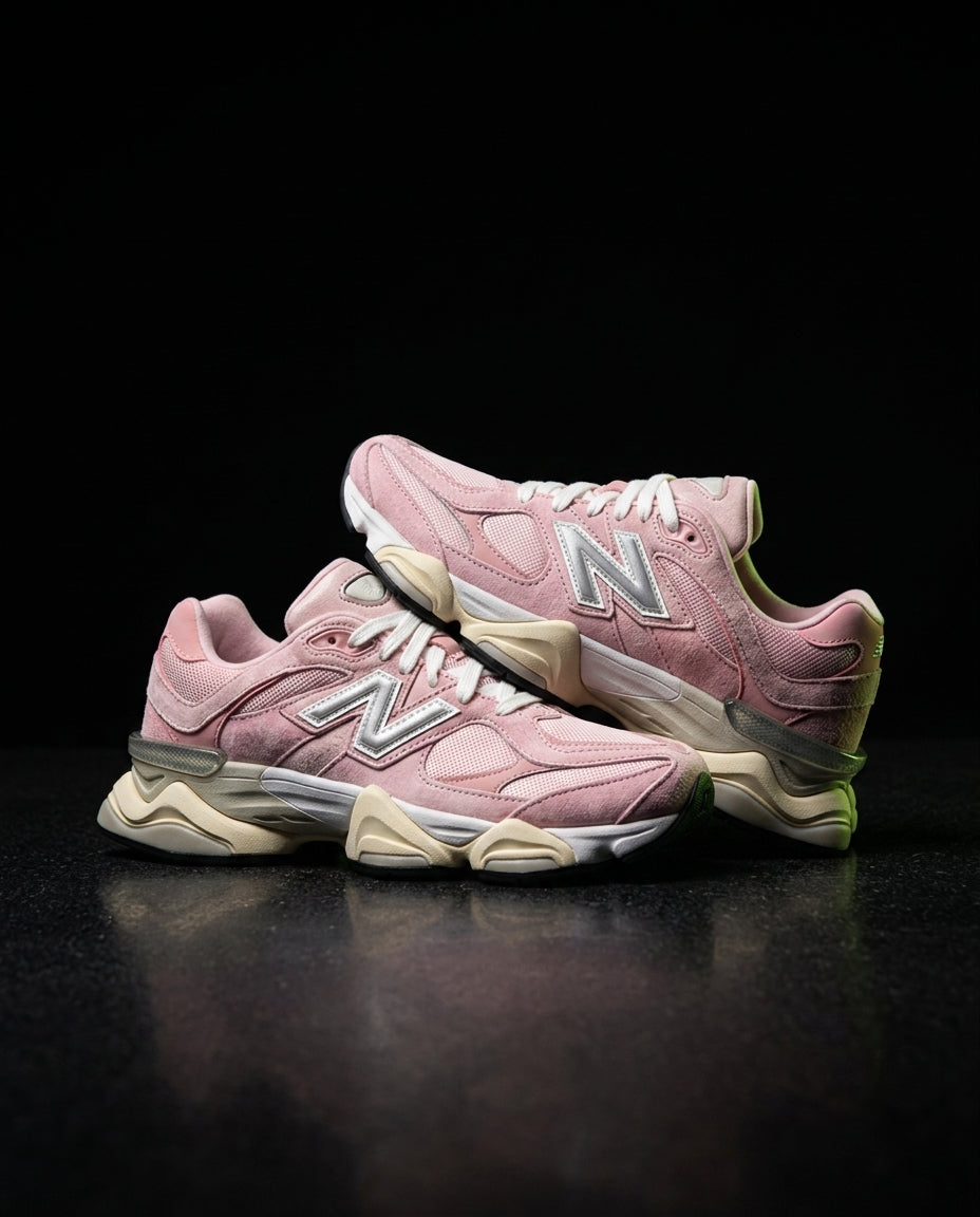NB 9060 Suede Layered Chunky Runner Mixed 1 Pink White Cream