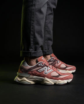 NB 9060 Suede Layered Chunky Runner Brown Rust Grey Cream
