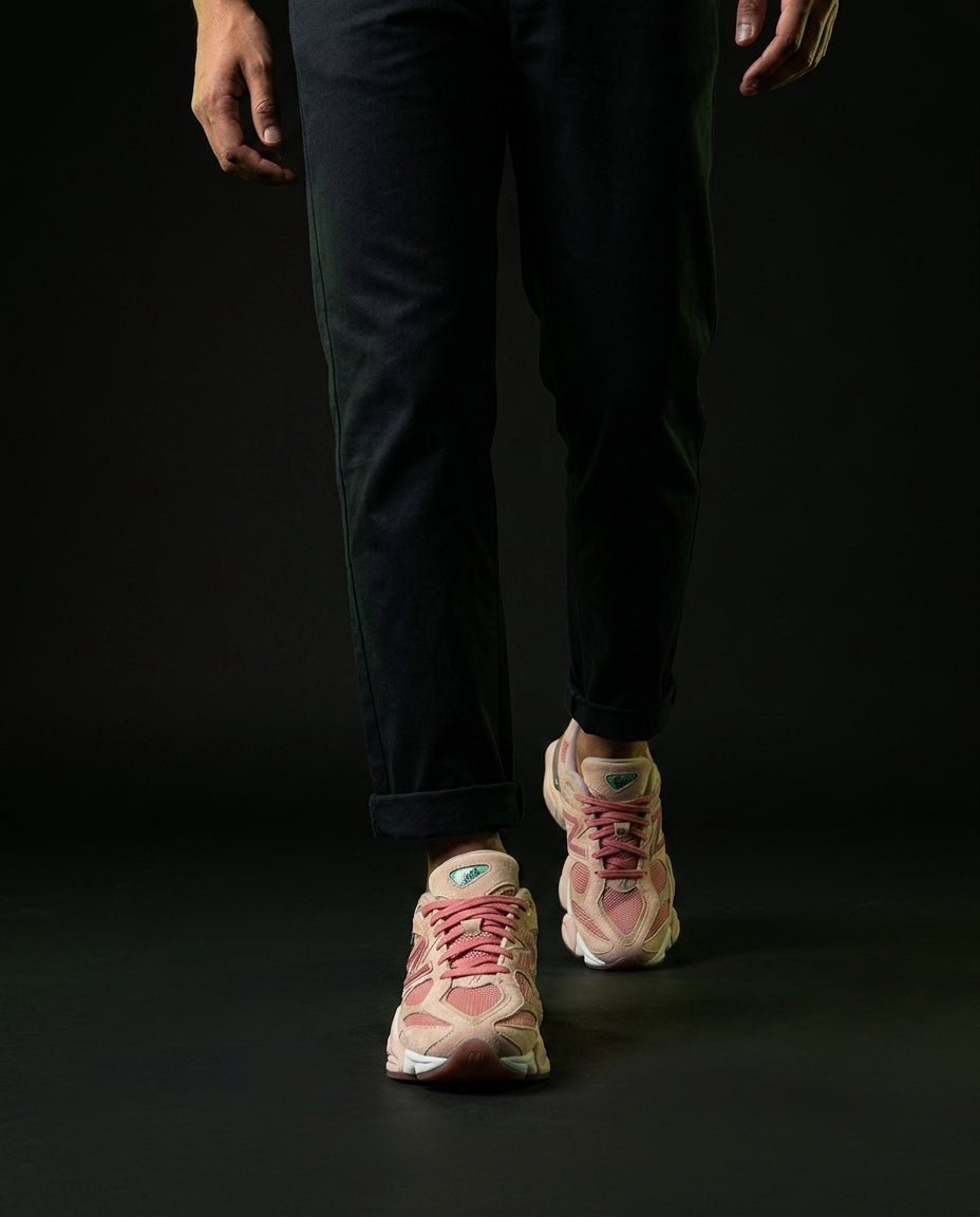 NB 9060 Suede Layered Chunky Runner Mixed 1 Tan Pink Sage