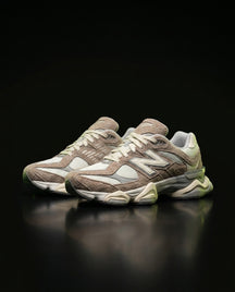 NB 9060 Suede Layered Chunky Runner Cream 1 Taupe Cream