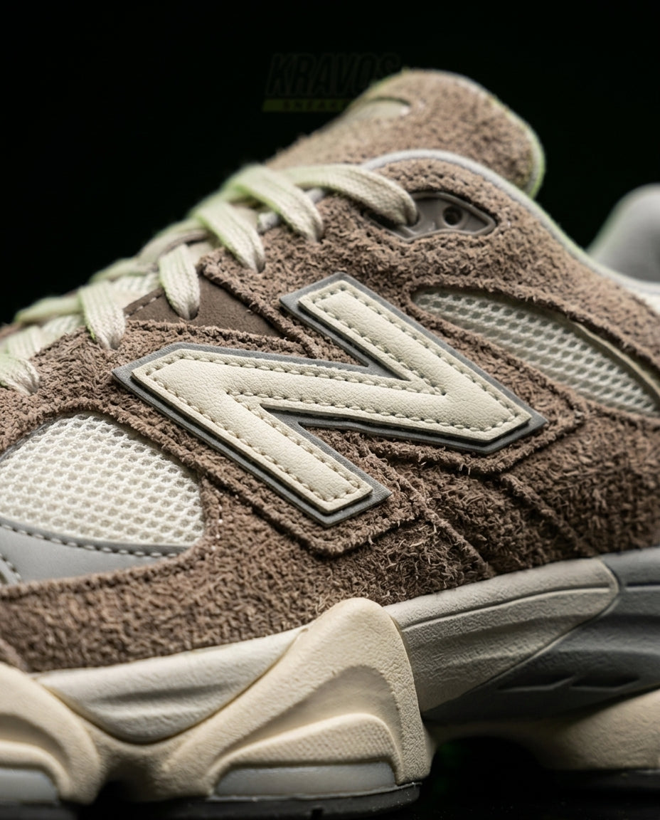 NB 9060 Suede Layered Chunky Runner Cream 1 Taupe Cream