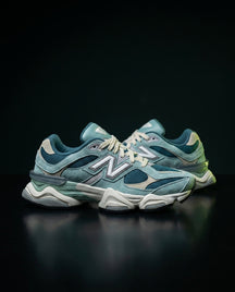 NB 9060 Suede Layered Chunky Runner Blue Teal Mint Cream