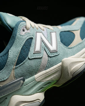 NB 9060 Suede Layered Chunky Runner Blue Teal Mint Cream