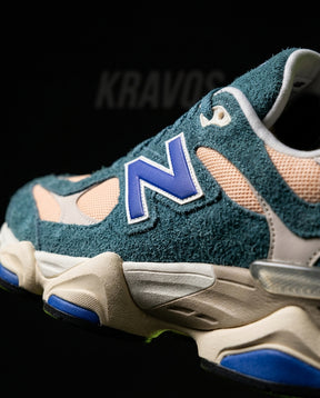 NB 9060 Suede Layered Chunky Runner Mixed 1 Teal Peach Blue