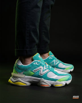 NB 9060 Suede Layered Chunky Runner Mixed 1 Teal White Green