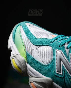 NB 9060 Suede Layered Chunky Runner Mixed 1 Teal White Green