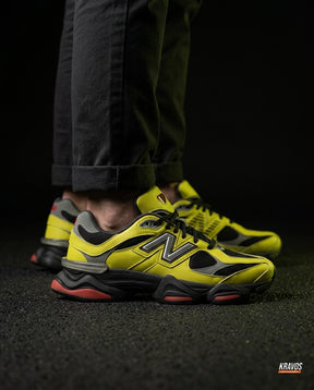NB 9060 Suede Layered Chunky Runner Mixed 2 Yellow Black Grey