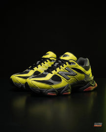 NB 9060 Suede Layered Chunky Runner Mixed 2 Yellow Black Grey