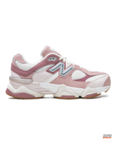 NB 9060 Suede Mesh Layered Runner Pink White #pinkwhite