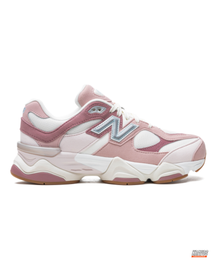 NB 9060 Suede Mesh Layered Runner Pink White #pinkwhite