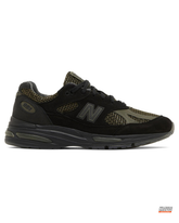 NB 991 Suede Mesh Panelled Trainer Black Olive #blackolive