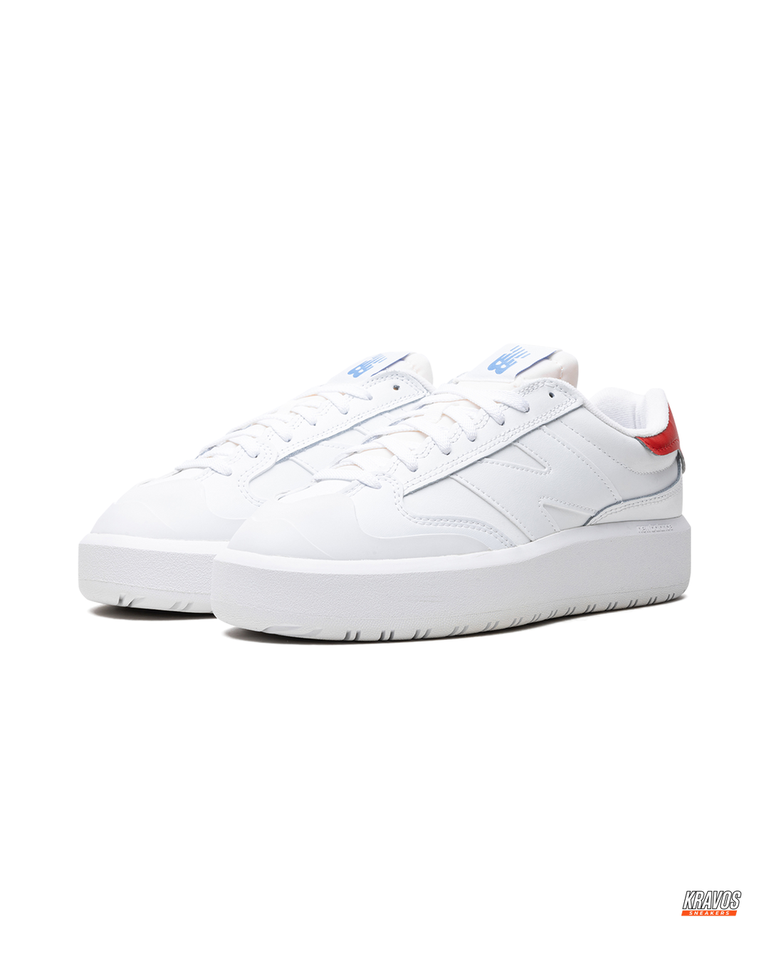 NB Leather Platform Court Trainer