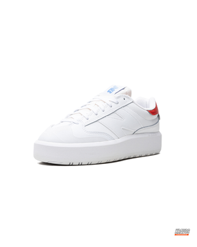 NB Leather Platform Court Trainer