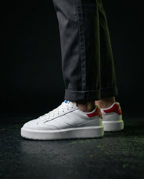 NB Leather Platform Court Trainer