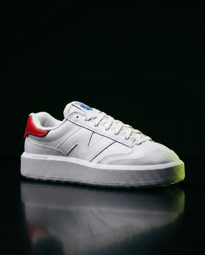 NB Leather Platform Court Trainer