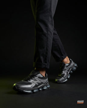 NB Mesh Layered Pod-Sole Runner Black Grey