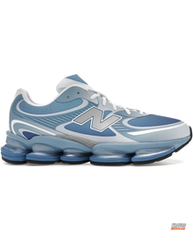 NB Mesh Layered Pod-Sole Runner Blue Grey White #bluegreywhite