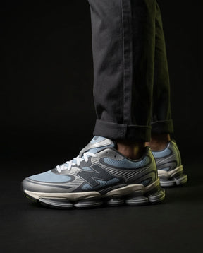 NB Mesh Layered Pod-Sole Runner Grey Blue White