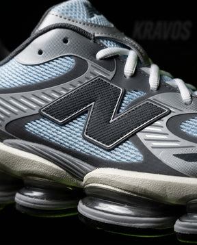 NB Mesh Layered Pod-Sole Runner Grey Blue White