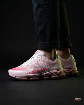 NB Mesh Layered Pod-Sole Runner Pink White Burgundy