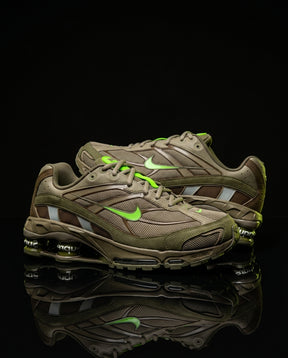 NK 2 Mesh Visible-Shox Runner Olive Green