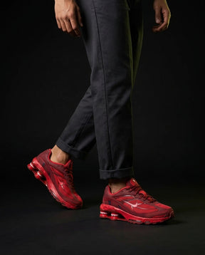 NK 2 Mesh Visible-Shox Runner Red Burgundy
