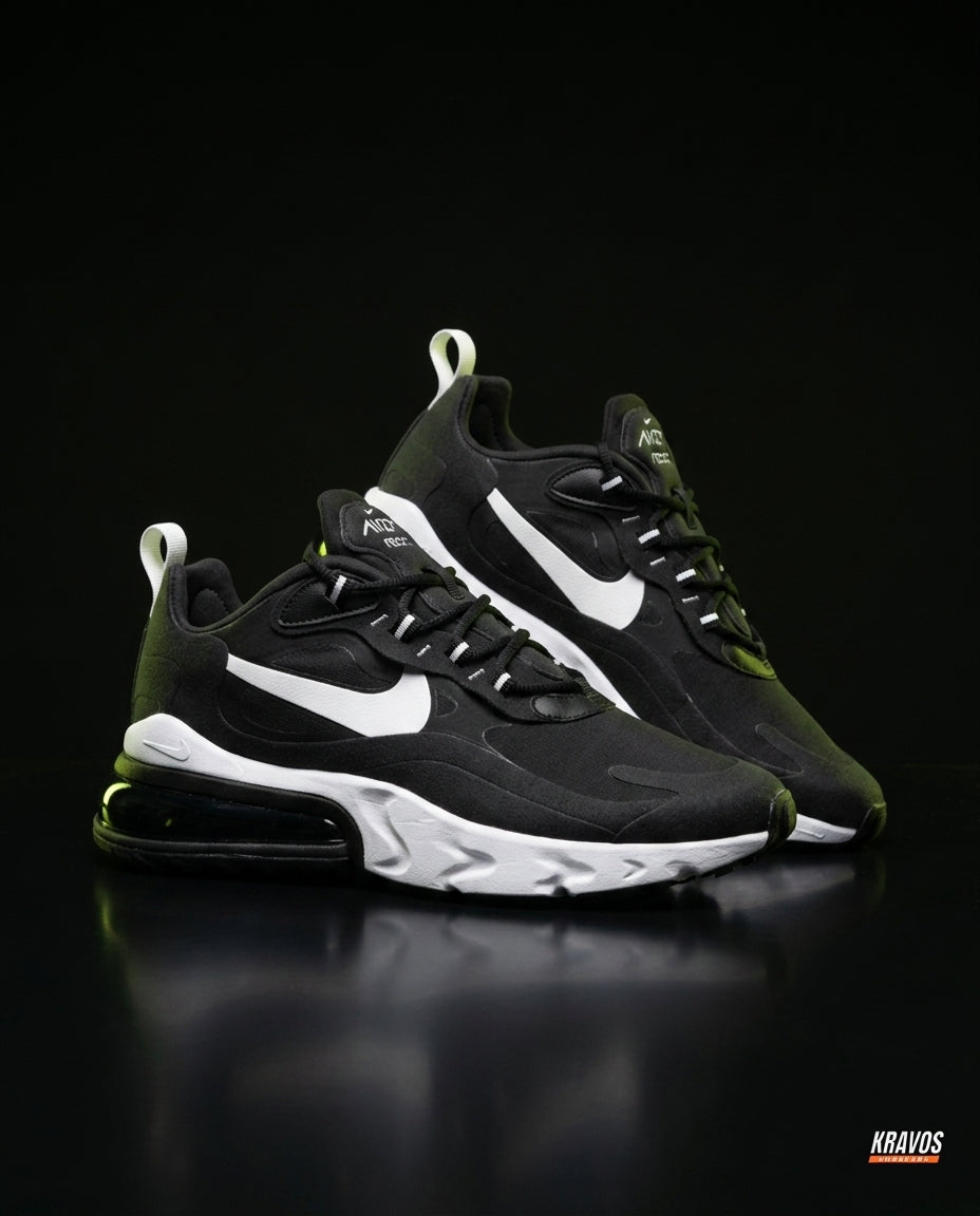 NK 270 Mesh Layered Bubble Runner Black White