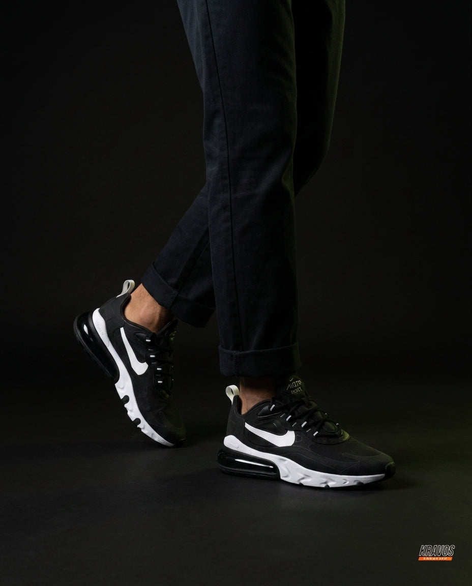 NK 270 Mesh Layered Bubble Runner Black White