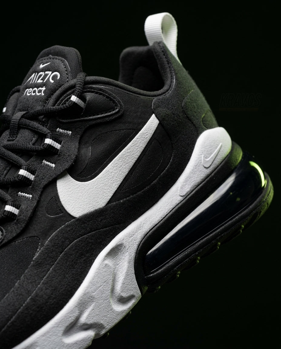 NK 270 Mesh Layered Bubble Runner Black White