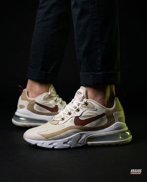 NK 270 Mesh Layered Bubble Runner Cream Khaki Maroon