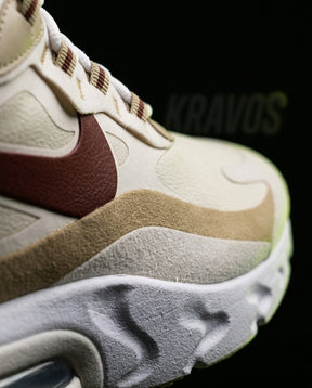 NK 270 Mesh Layered Bubble Runner Cream Khaki Maroon