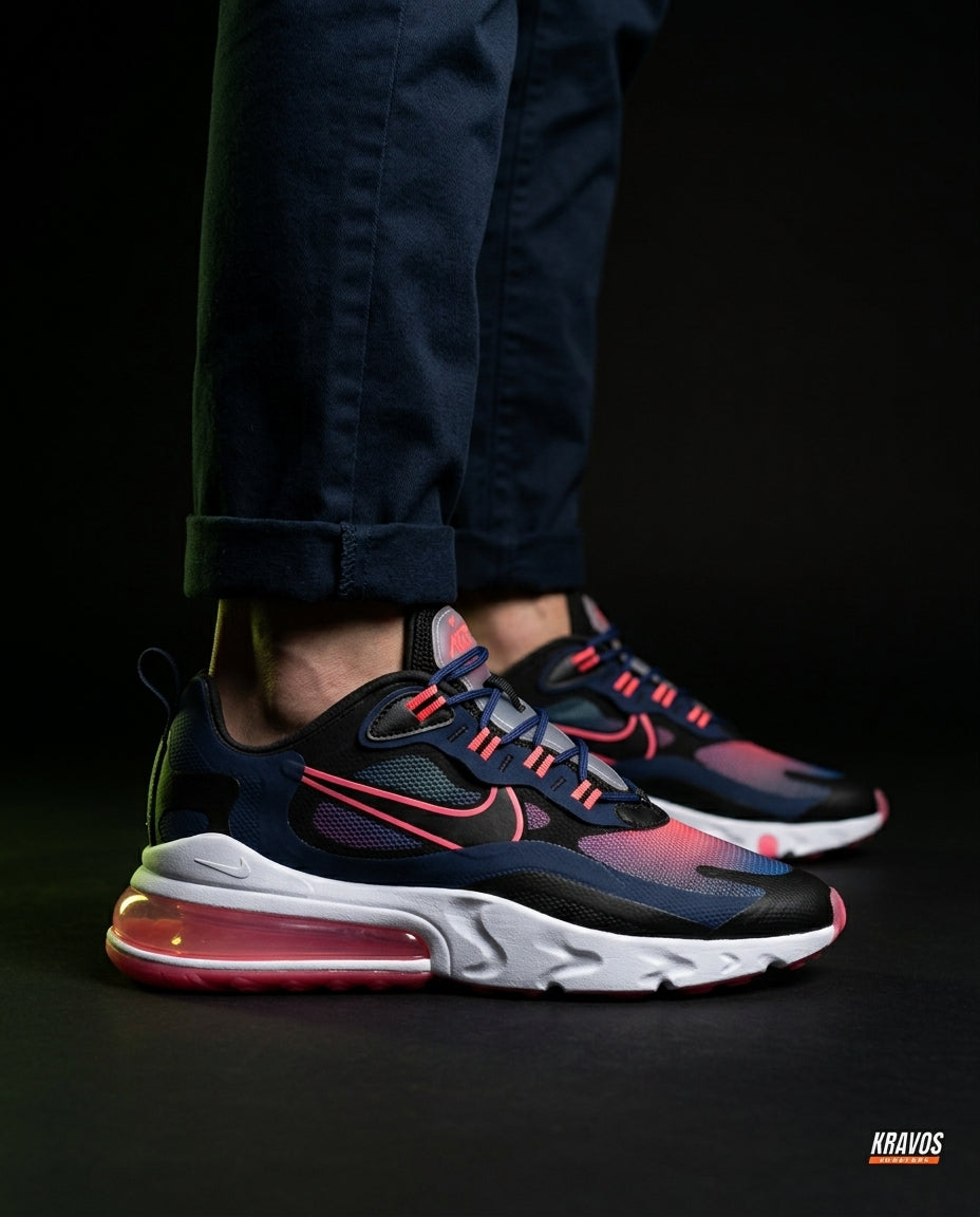 NK 270 Mesh Layered Bubble Runner Navy Black Pink