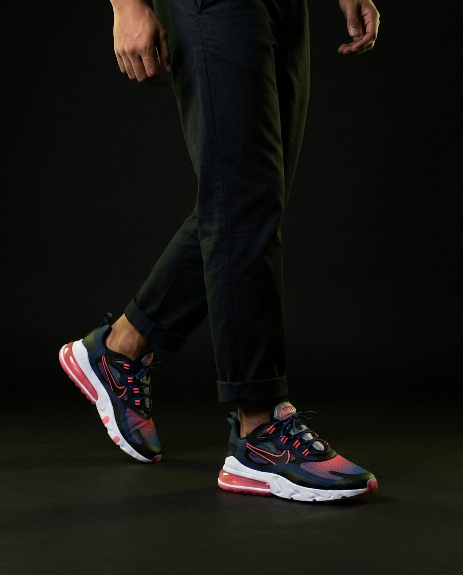 NK 270 Mesh Layered Bubble Runner Navy Black Pink