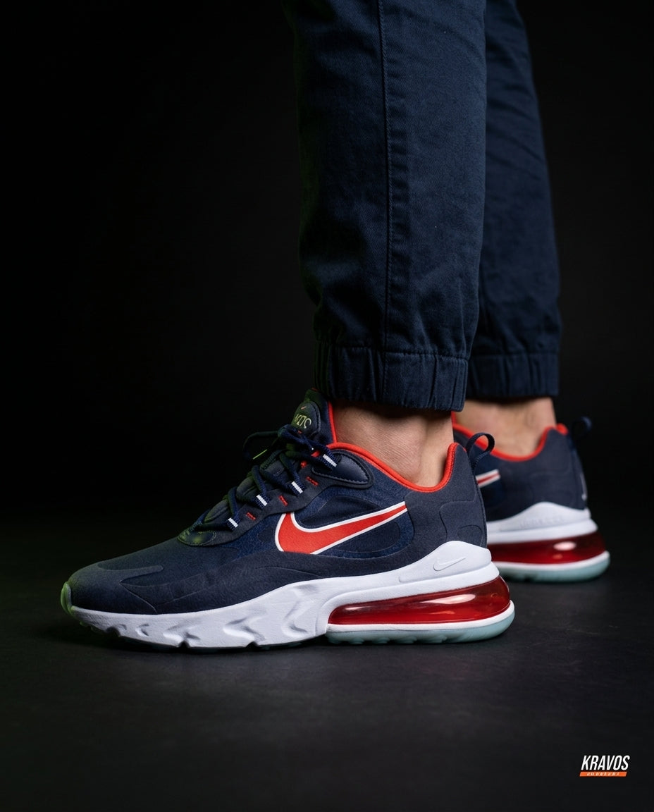 NK 270 Mesh Layered Bubble Runner Navy Red White