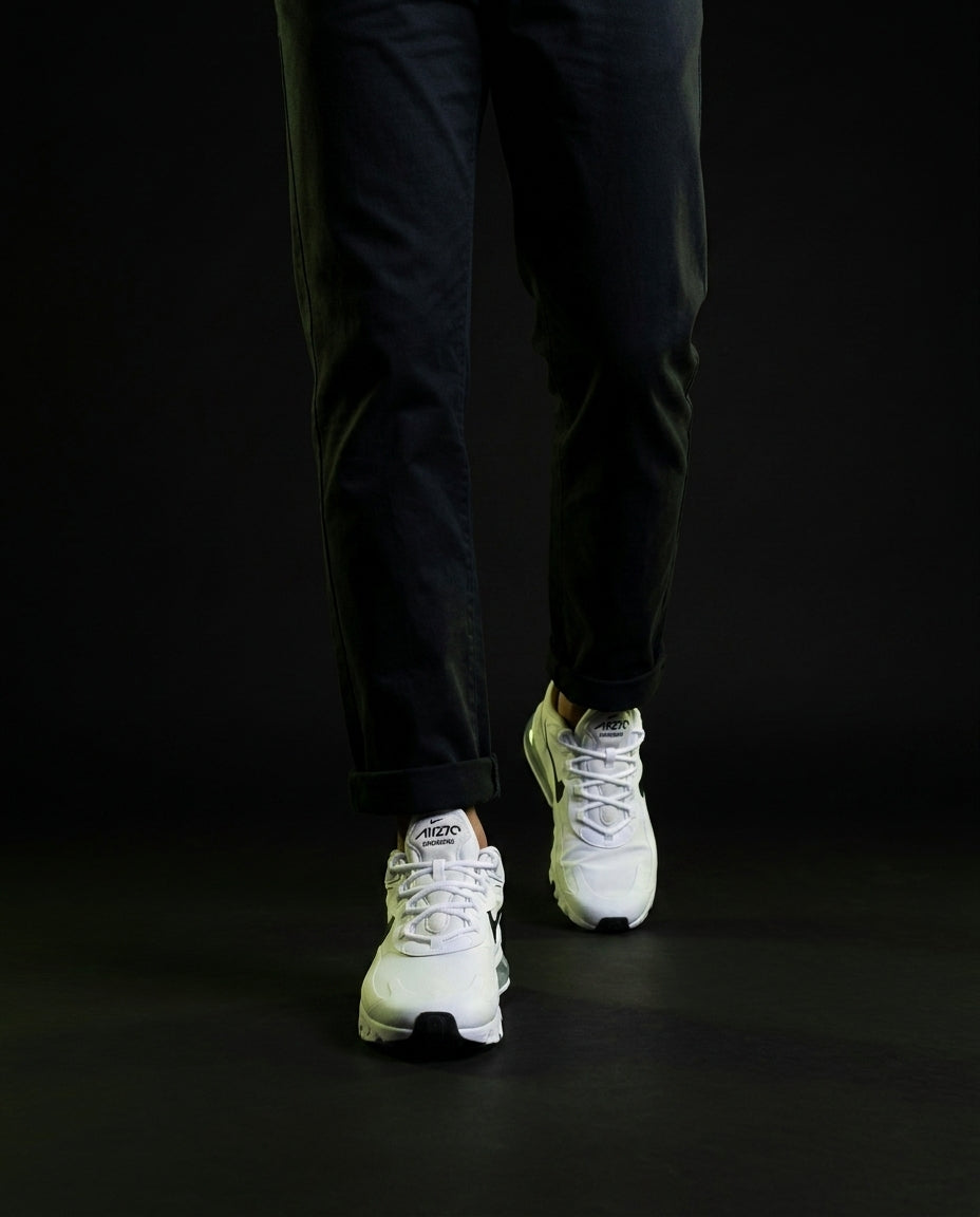 NK 270 Mesh Layered Bubble Runner White Black
