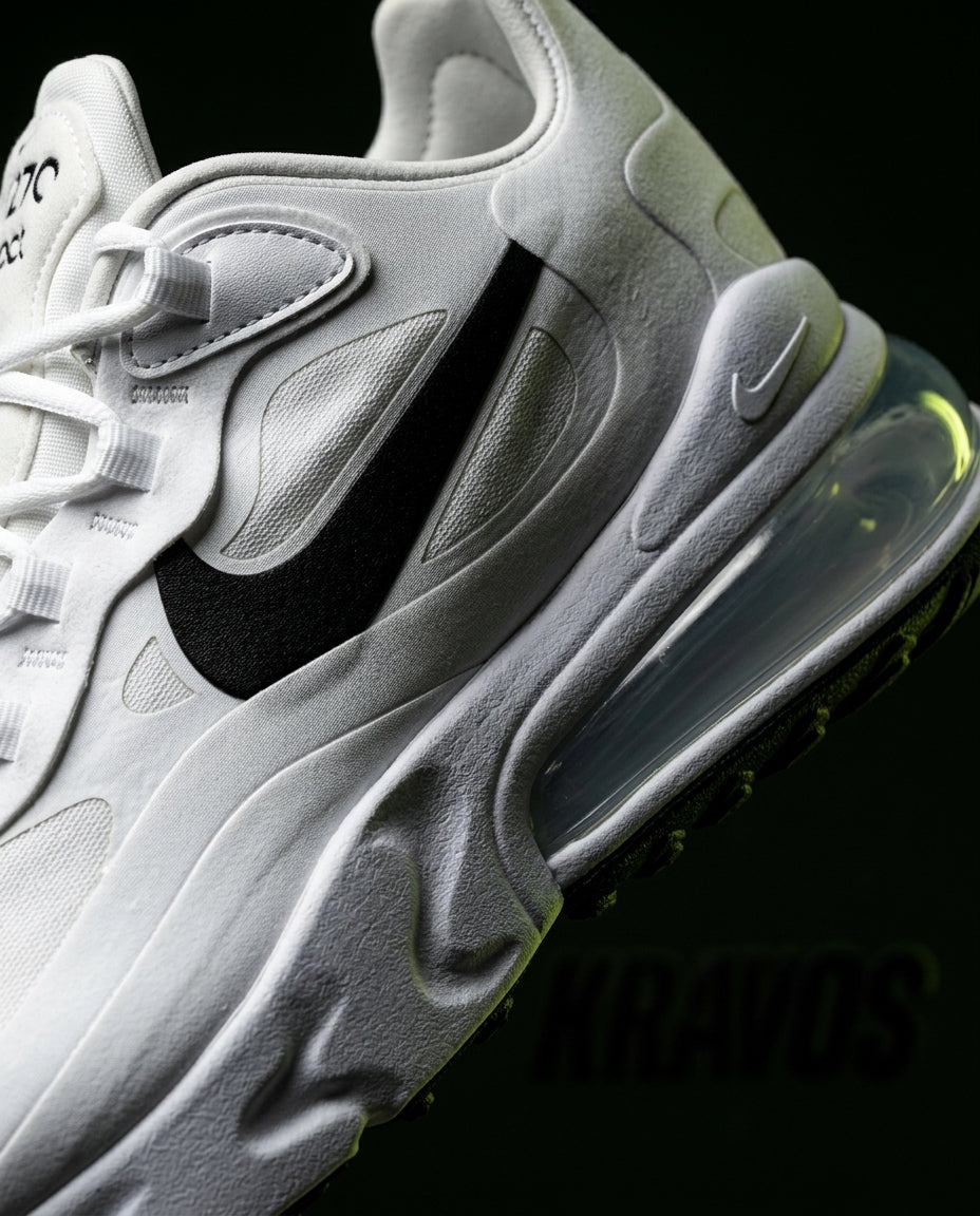 NK 270 Mesh Layered Bubble Runner White Black