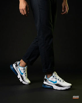 NK 270 Mesh Layered Bubble Runner White Black Blue