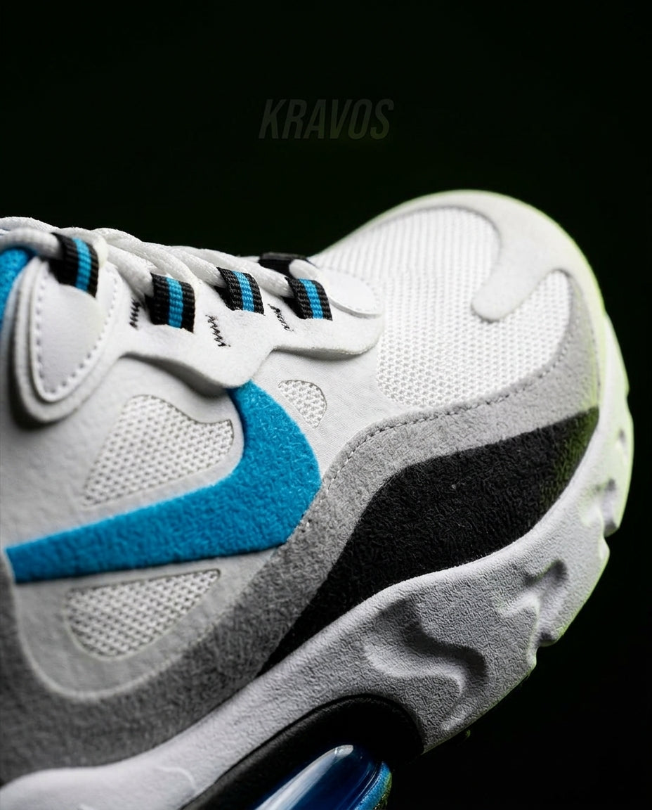NK 270 Mesh Layered Bubble Runner White Black Blue