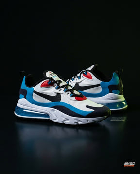 NK 270 Mesh Layered Bubble Runner White Blue Black Red