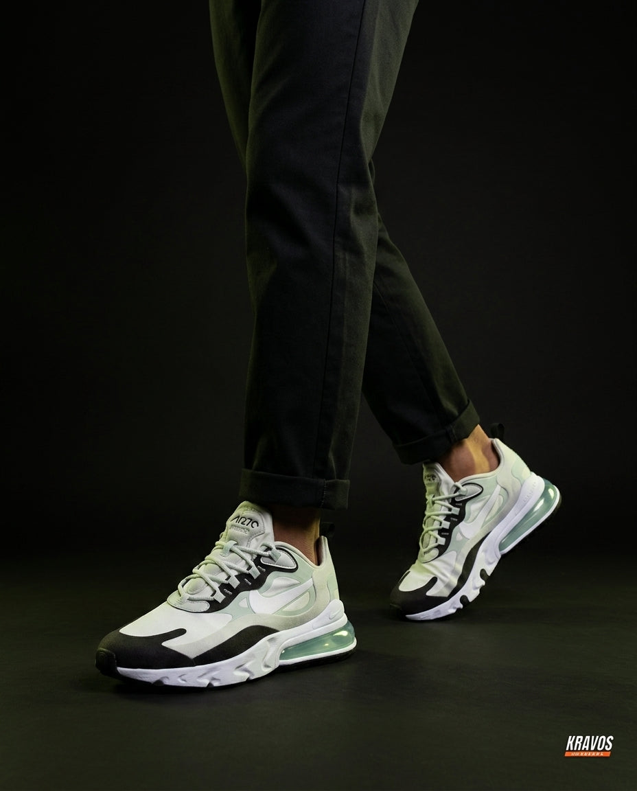 NK 270 Mesh Layered Bubble Runner White Mint Black