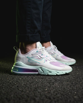 NK 270 Mesh Layered Bubble Runner White Purple Teal