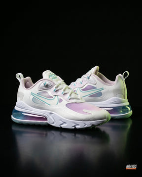 NK 270 Mesh Layered Bubble Runner White Purple Teal