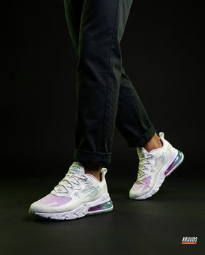 NK 270 Mesh Layered Bubble Runner White Purple Teal