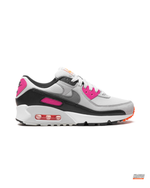 NK 90 Mesh Layered Air-Sole Runner Grey White Pink #greywhitepink