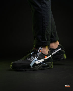 NK 90 Mesh Panelled Runner Trainer Black White