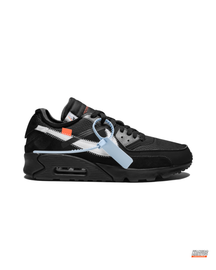 NK 90 Mesh Panelled Runner Trainer Black White #blackwhite