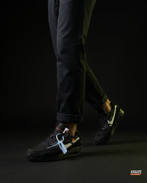 NK 90 Mesh Panelled Runner Trainer Black White