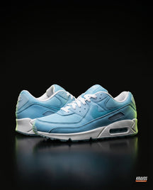 NK 90 Mesh Panelled Runner Trainer Blue White